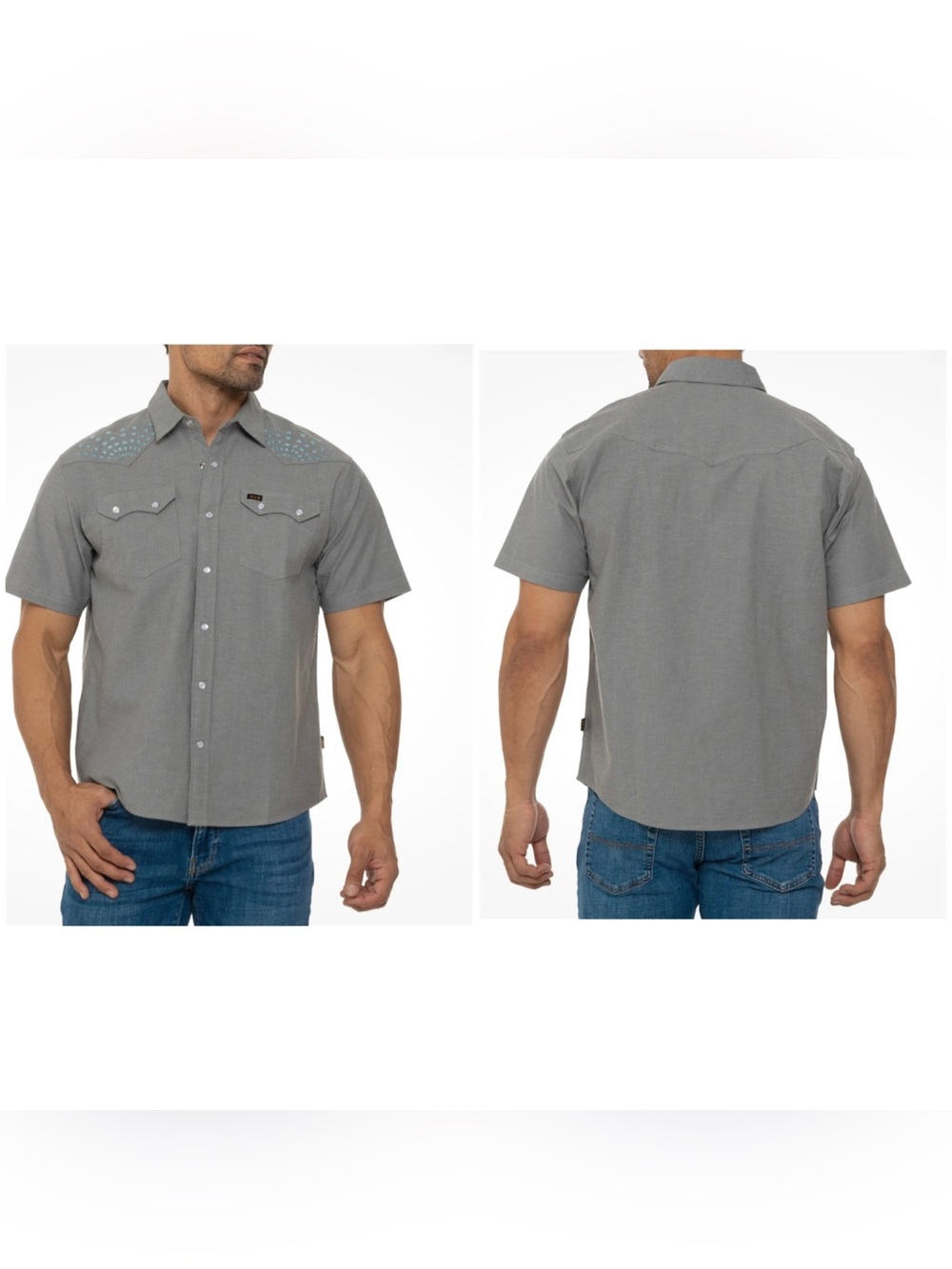 Howler Brothers Crosscut Deluxe Beams Blue Spruce Pearl Snap
